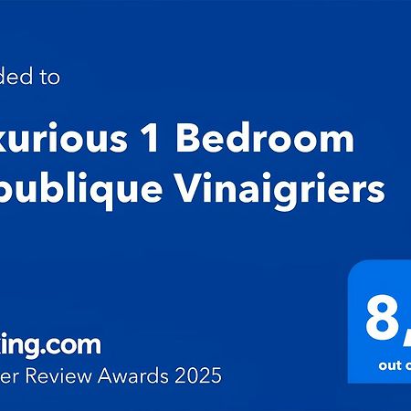 Luxurious 1 Bedroom Republique Vinaigriers Free Netflix Paris Ngoại thất bức ảnh